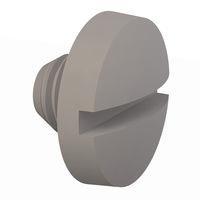 Essentra Components 012528B018 Machine Screw Binder Slotted Screw, 1/4-28 Thread, 3/16 in Lg