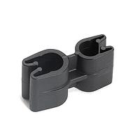 HellermannTyton 151-02451 Tube and Pipe Clip Tube and Pipe Clip 1x4 and 1x5mm Diameter, PA66HIRHSUV, Black, 10,000/ctn