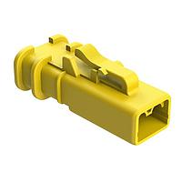 Amphenol SINE Systems ATP06-2S-OMYEL Connectors 2 Position Plug, Socket, Overmold Compatible,Standard Diameter Rear Seal, Yellow