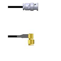 Amphenol Custom Cable Q-0J0340003018i RF Cable Assemblies BNC-SP/SMA-RP G174 18I
