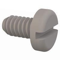 Essentra Components 010256P015 Pan Slotted Pan Slotted Screw, #2-56 Thread, 5/32 Lg