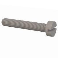 Essentra Components 50M040070D025 Machine Screw Cheese Slotted Screw, M4 X .7 Thread, 25mm Lg