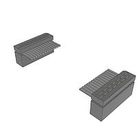 Samtec IDSD-07-D-36.00 Flat Ribbon Slim Body Double-Row IDC Socket Assemblies, 0.100" Pitch