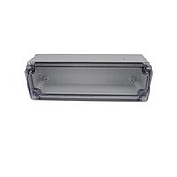 Bud Industries PTK-18426-C Electrical Enclosures PC+10% Fiberglass Box with Knockouts and Clear Cover (9.8 X 3.2 X 2.8 In)