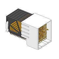 Amphenol FCI 10052838-101LF Headers VS AIRMAX, R/A HDR 96POS, PRESS-FIT