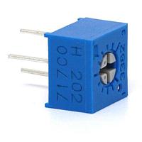 Bourns 3362H-1-203LF 0.25 in Square Trimming Potentiometer 1/4"SQ 20KOHMS 10% 0.5WATTS