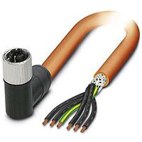 PHOENIX CONTACT 1414913 Sensor Cables / Actuator Cables 6POS Power Cable Orange 3m