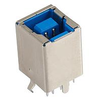 Kycon KUSBVX-BS1N9-BL30 USB Type B Connectors VERT USB 3.0 30u B-TYPE RECPT