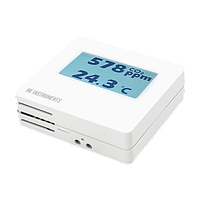 HK Instruments CDT2000-DC-1R-rH-D Carbon dioxide and humidity transmitter for room (CO2: 400–2000 ppm; rH:0–100 %; with dual channel sensor & display & relay)