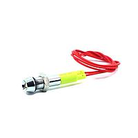 Mallory Sonalert FL1M-6CW-1-Y110V Panel Lights LED YEL 6MM NUT 110VAC/DC