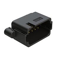 Amphenol SINE Systems AT04-18PA-BM11BK Connectors 18 Position, PCB Receptacle, Flangeless, Self-Threading, Keyed A, Gold Plated Contacts Included, Black Body