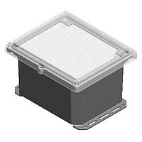 Serpac I352HS,TGBG Hinged Screw Cover POLY N4 SCRW LID GY 11.75"x9.88"x7.45"