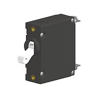 Carling Technologies AA1-B0-34-630-3B1-C Hydraulic-Magnetic 1-pole, Handle, 30 amp circuit breaker, Screw 8-32 Bus Type terminals, UL 1077 Recognized CSA Accepted