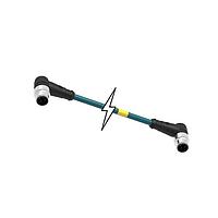 Molex 1201080704 Sensor Cables / Actuator Cables MIC 4P M/MP 90/90 D-CODED 57M TPE