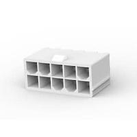 AMP Connectors - TE Connectivity 1-1586037-0 Shrouded VERT HDR NO PEGS 10P
