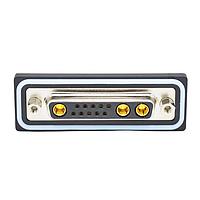 NorComp CDFR13W3213L461 Mixed Contact D-Sub Connectors 13W3 R/A solder F FL 4-40 thrd brkt 40Amp