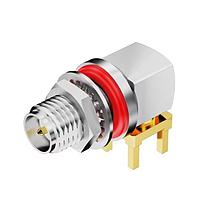 GCT (Global Connector Technology) RFPC-SMA24-FN-A-E Connectors SMA, RP,  stainless PCB Mt RA BHJck wSilicone O-Ring. 6GHz. IP68/69