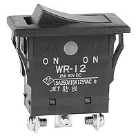 NKK Switches WR12AT Rocker Switches SPDT ON-NONE-ON SCREW LUG SEALED