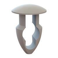 Essentra Components 27KY1870125 Keyhole Rivet Keyhole Rivet, .187 Hole, .125 Panel Thk