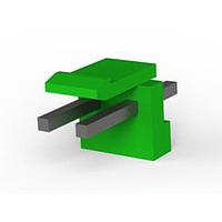 AMP Connectors - TE Connectivity 6-1123723-2 Shrouded 3.96 EP HDR ASSY 2P(GREEN)