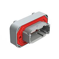 Amphenol SINE Systems ATM15-12PA-BM01 12-Way Str Flng Mnt PCB Rcp 12POS Gry Gld Cont A