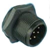 Amphenol LTW BD-02PMMP-LC7001 Standard Circular Connector Ceres, Standard Size, Plastic, 5A, 02 pins, Male Connector, Male Contact, Circular, 2 Points Lock, PCB 180, Receptacle, IP67