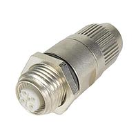 HARTING 21033412425 Straight PFT M12 SHIELD HARAX B-CODE FEM