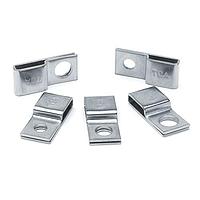 HellermannTyton 151-00837 Cable Tie Mounts Stainless Steel Tie Mount, 0.16" Hole Dia, 0.39" Max Tie Width, Grade 316 SST, ML, 100/pkg