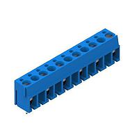 Wurth Elektronik 691101810006 Wire Protectors WR-TBL 10.0mm pitch Modular THT Blue Horizontal cable entry Wire Protector 12.6mm height  6P