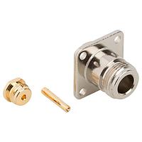 Amphenol RF 082-6098-RFX Connectors Type N 4 Hole Flange Panel Mount