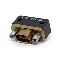 ITT Cannon MDM-9SCBRP Micro-D D-Sub Connectors MICRO 9 F PC R/A JACKP