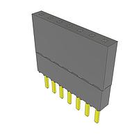 Samtec ESW-107-23-G-S-LL Stackthrough .100" Elevated Socket Strip