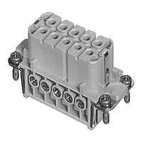 Amphenol Tuchel C146-10B010-102-4 Inserts Female 10 Way Heavy Mate