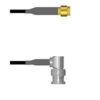 Amphenol Custom Cable Q-6800D0003024i RF Cable Assemblies SMA-SP/BNC-RP G174 24I