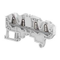 AMP Connectors - TE Connectivity ZK2.5-4P-WH Feed Through Terminal Block Aut SNK PI-Spring