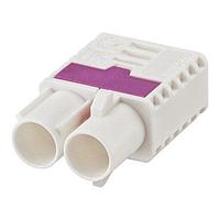 Rosenberger 59Z120-C00B Accessories Plastic housing Plug Straight B White