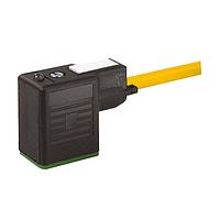 Murrelektronik 7000-11061-0360500 Sensor Cables / Actuator Cables MSUD VALVE PLUG FORM BI 11MM, PUR 3X0.75 YELLOW, UL/CSA, drag ch 5m