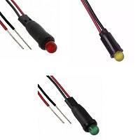 VCC L59D-R24-W-LB LED Panel Mount Indicators PMI RND .25" LED 24V Wire Red Diffused