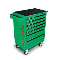 TOPTUL GE-26105 W/7-Drawer Tool Trolley (261 pcs; Green)