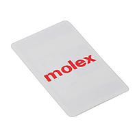 Molex 13522-0001 RFID Tags Dual Frequency RFID Label 16.8mm HF / 2.4m UHF Read Range 50 by 30mm Footprint For Non-Metal Surfaces Adhesive Attachment
