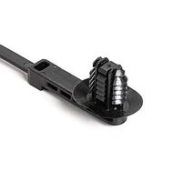 HellermannTyton 157-00333 Cable Tie Mounts 1-Pc Cable Tie/Fir Tree Mount with Disc, 9"L, 6.2 - 13.0 mm, PA66HIRHS, Black,