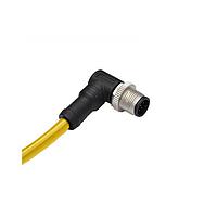 Amphenol LTW M12B-05BMMM-SR8A01 Sensor Cables / Actuator Cables M12 Circular Metric Connector, B Code, Metal, 4A, 05 pins, Male Connector, Male Contact, Right Angle, Screw Thread, Overmolded, Length 1000mm, IP68 / IP69K