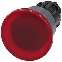 SIEMENS A6X30140470 Mushroom ILLUM. MUSHROOM PUSHBUTTON. 40MM. RED