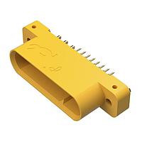 Amphenol Positronic GFSH624M3N/AA Connectors Mixed Density Power Connector,6 size 16 and 24 size 22 contacts,Pin (Male),Straight Solder