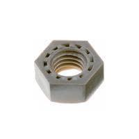 Essentra Components 184100070409 Nuts PEEK Hex Nut, M10, Light Brown, 8.0 Thick