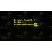 Matrix Orbital BLC2041-BK-IY PC Bay Inserts, LCD Characters 20x4 Ylw Txt Blk B/G No Key w/ Black Bkt