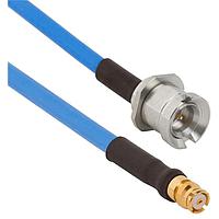 Amphenol SV Microwave FSSMP-085-MBSMP-180 RF Cable Assemblies SMP Straight F  SMP M BKHD 18"Cable