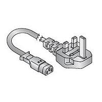 Kobiconn 173-0002-E AC Power Cord UK 3 COND PLUG-JACK