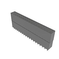 Samtec ESQ-118-33-L-D Sockets Elevated Socket Strip, 0.100" Pitch