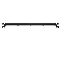 HellermannTyton TFCM Wire Ducting & Raceways Front Cable Manager with Grip Ties, 1U, Black, 1/box